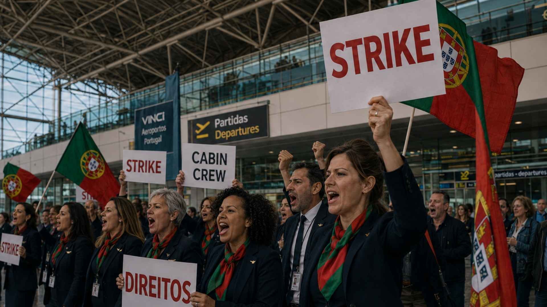 Landelijke staking in Portugal op 3 juni raakt mogelijk vluchten