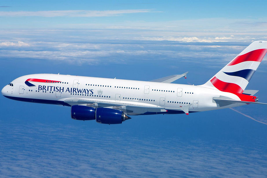 british airways vliegtuig in de lucht