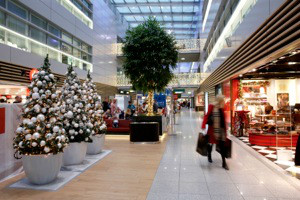 Düsseldorf airport kerst