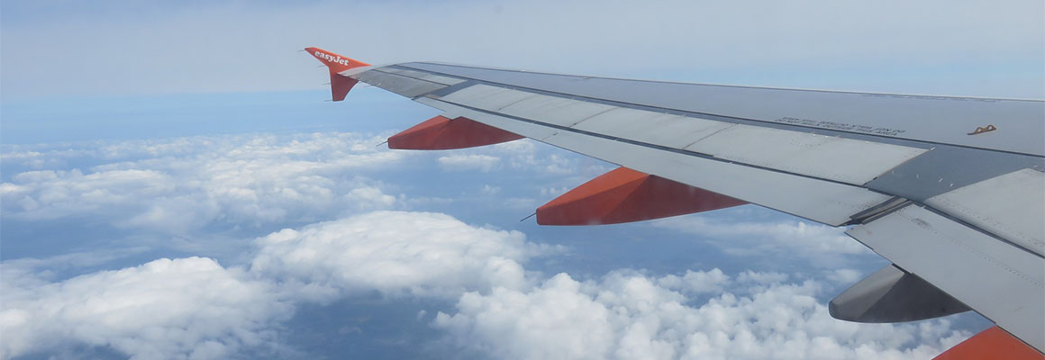 easyJet vliegtuig in de lucht