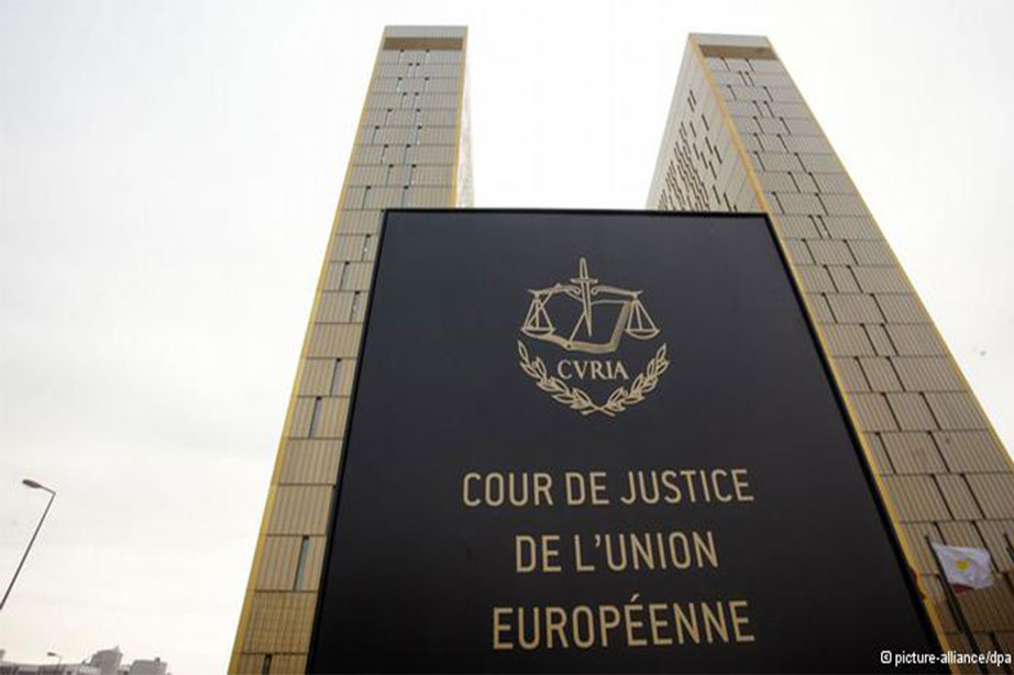 europa hof van justitie bord