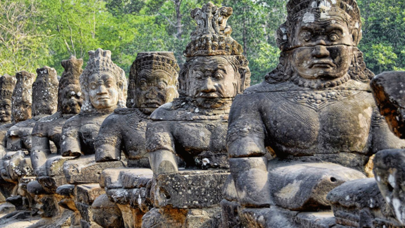 beelden tempel siem reap