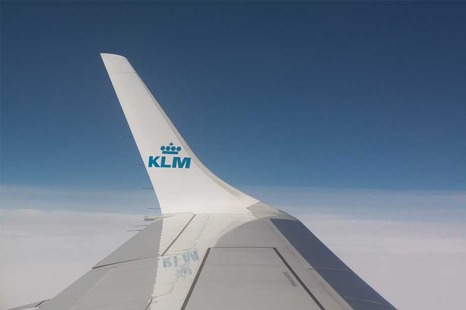 Vliegtuigvleugel KLM