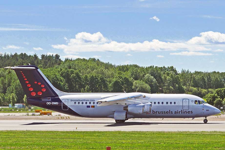 vliegtuig brussels airlines op brussels airport