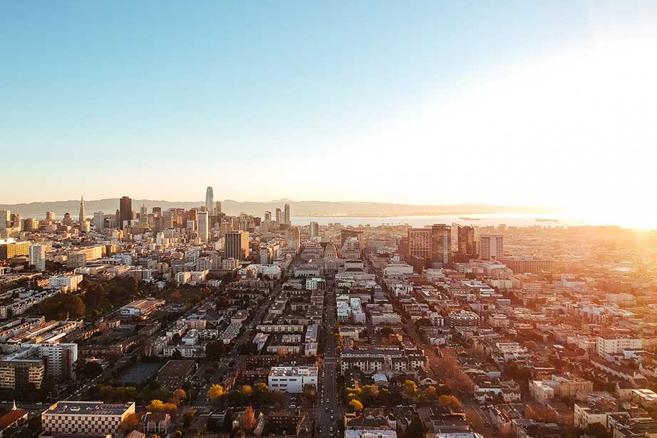 san francisco at sunrise