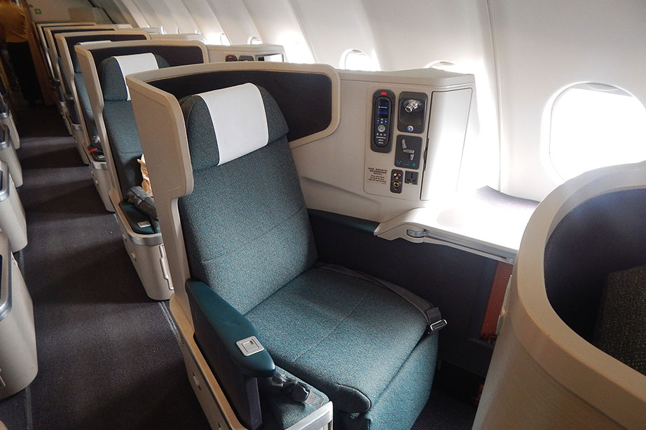 Vliegtuigstoelen in business class