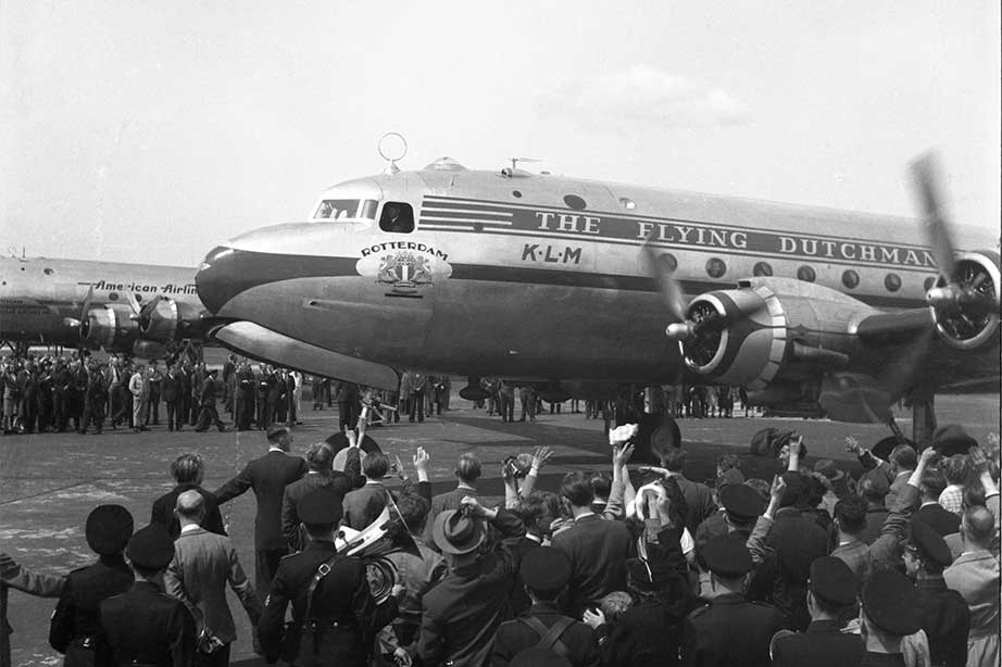 Flying Dutchman KLM uitgezwaaid door passagiers
