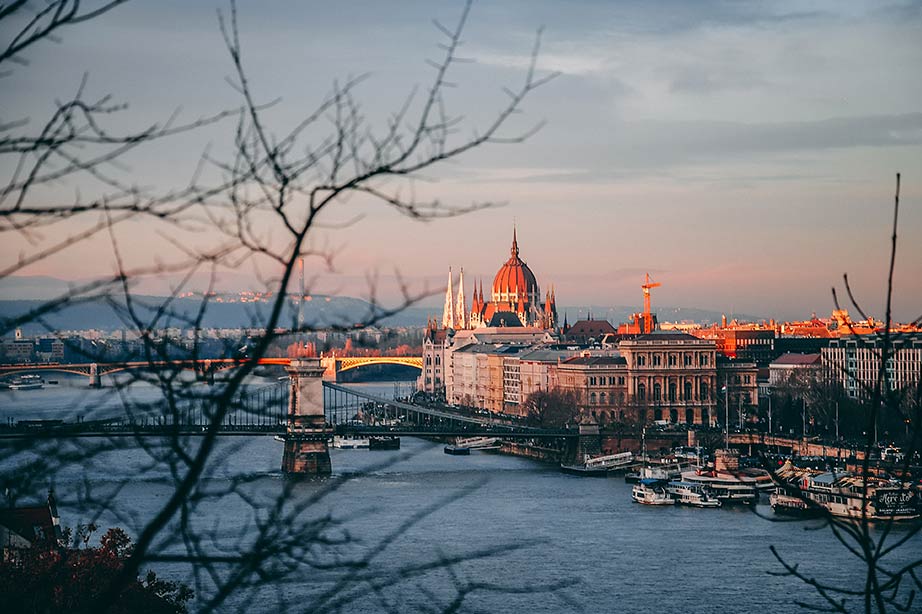 Uitzicht op het paleis in Boedapest