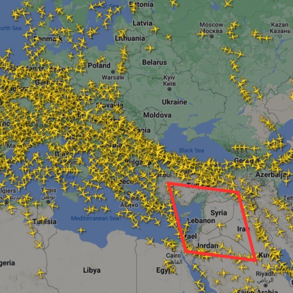 flight radar israel