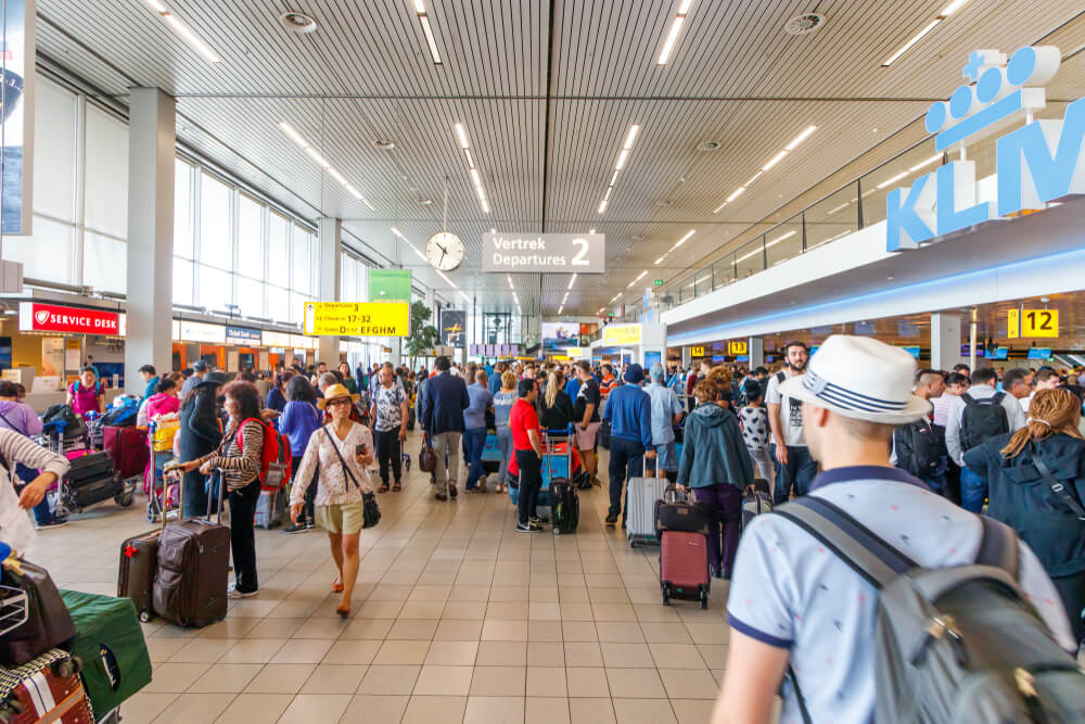 drukte schiphol